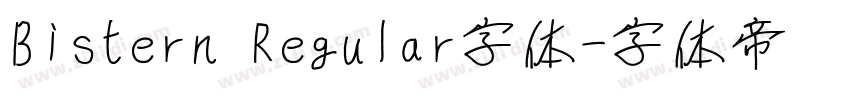 Bistern Regular字体字体转换